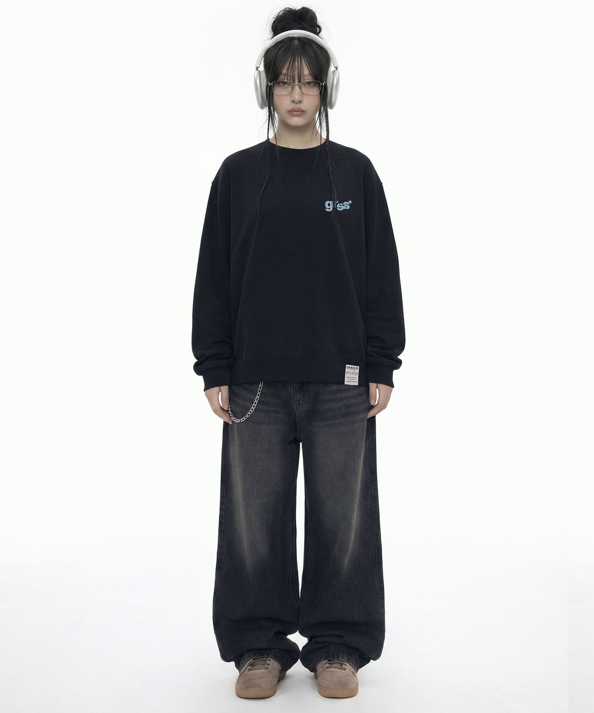 그레이버(GRAVER) [UNISEX]3 HORSE 맨투맨_5color