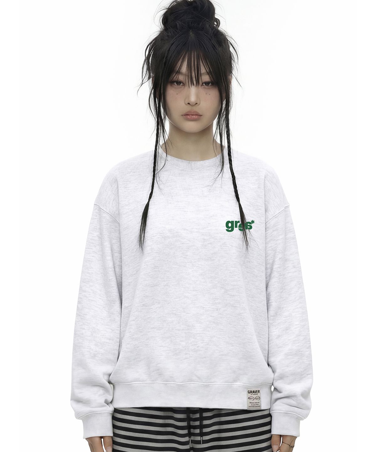 그레이버(GRAVER) [UNISEX]3 HORSE 맨투맨_5color