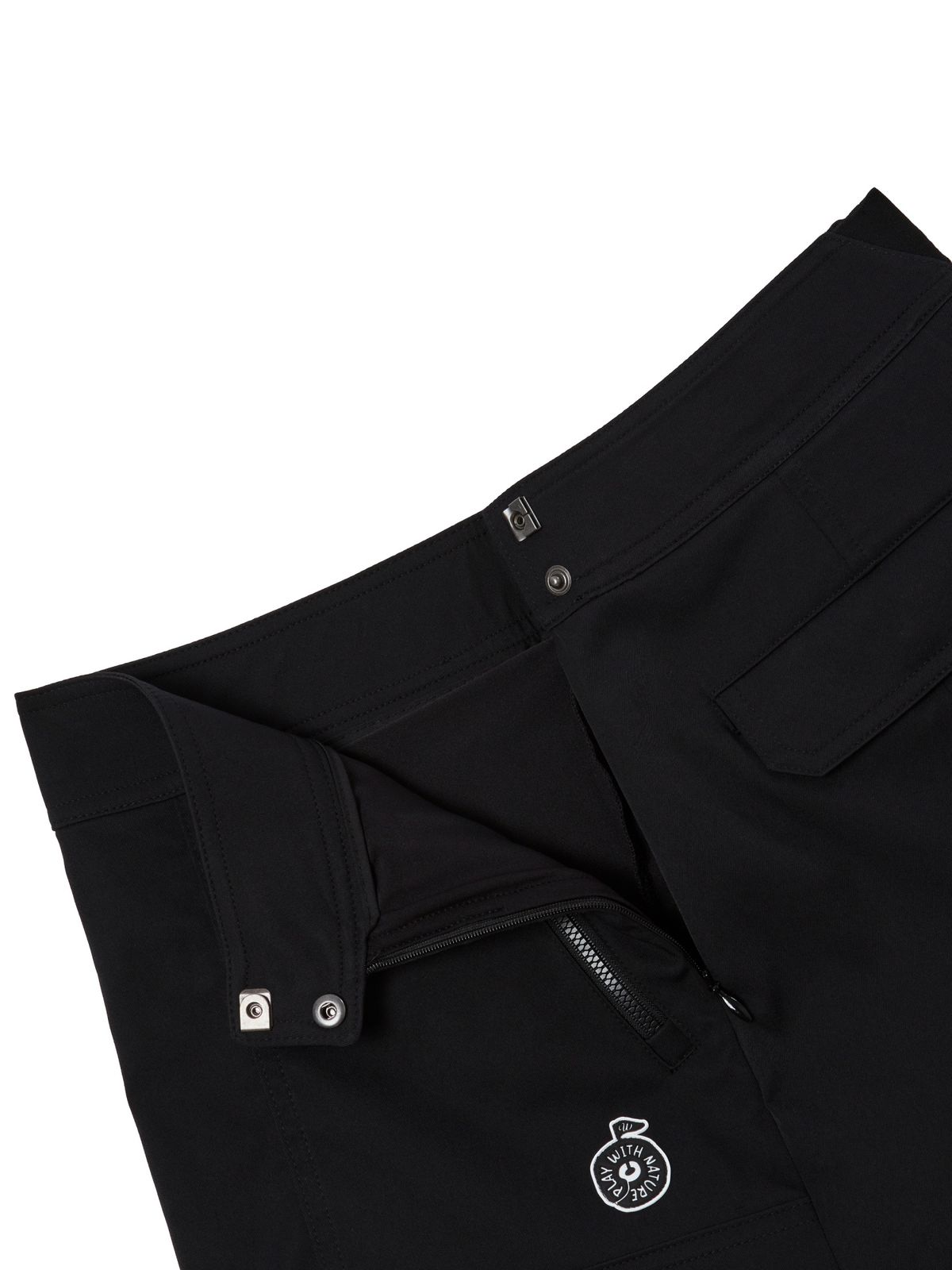 와이드앵글(WIDEANGLE) CO 아트웍 포인트 A라인 큐롯 L_Black