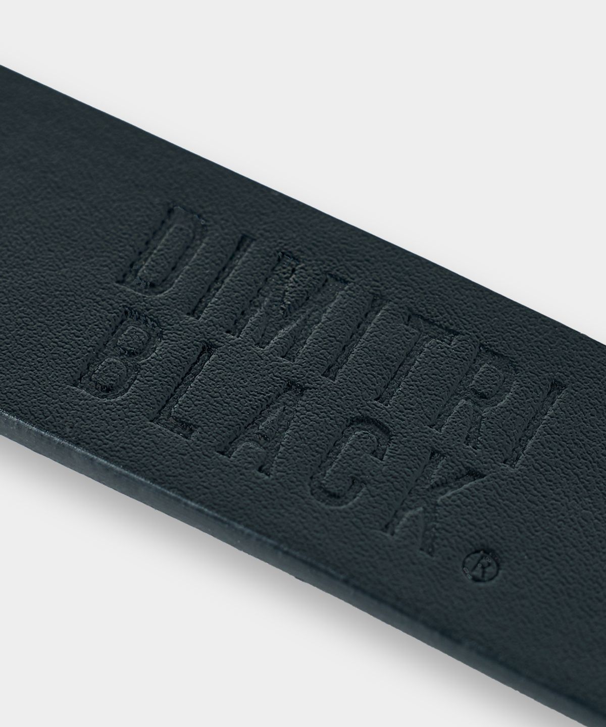 디미트리블랙(DIMITRI BLACK) 에센셜 스퀘어 웨스턴 벨트_블랙