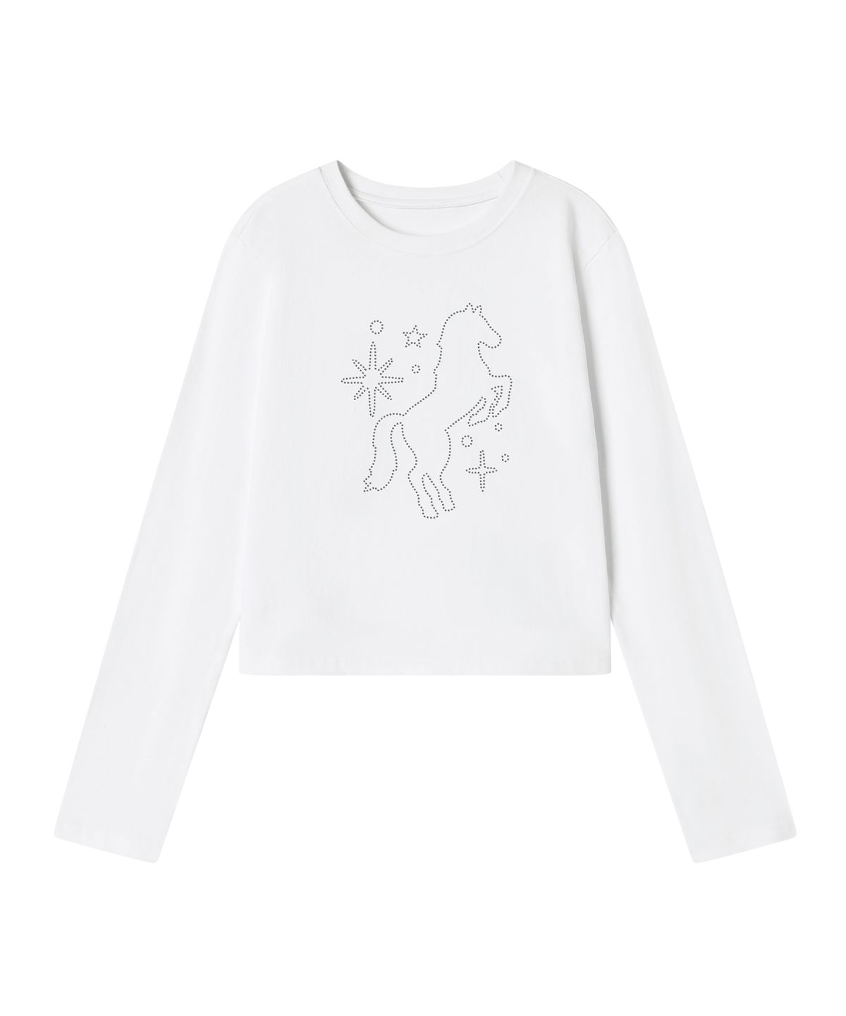 그레이버(GRAVER) [UNISEX]STUD DOTS PONY 롱슬리브 티셔츠_3color