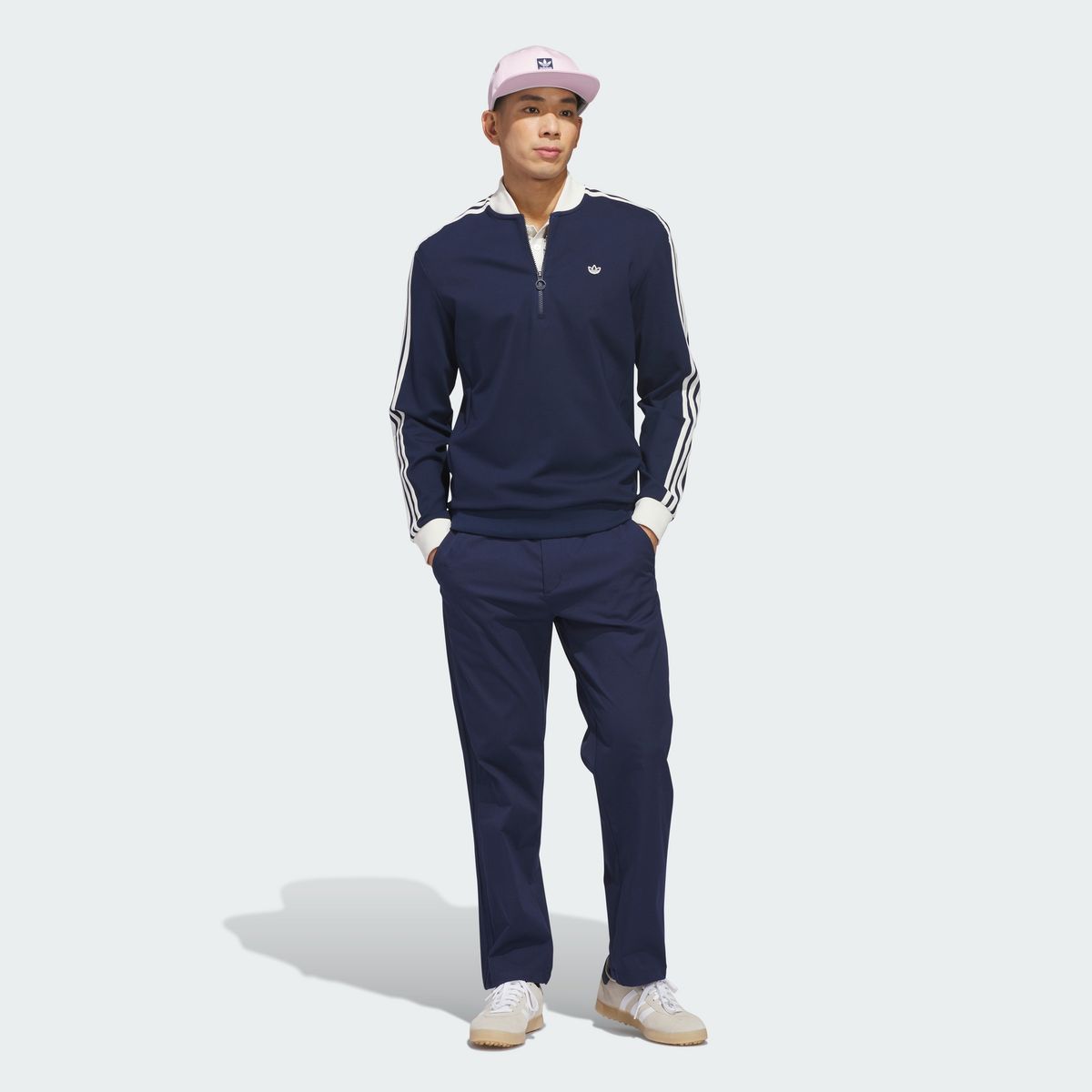 아디다스 골프(ADIDAS GOLF) 오리지널스 3S 쿼터집 스웨트셔츠 JY9940