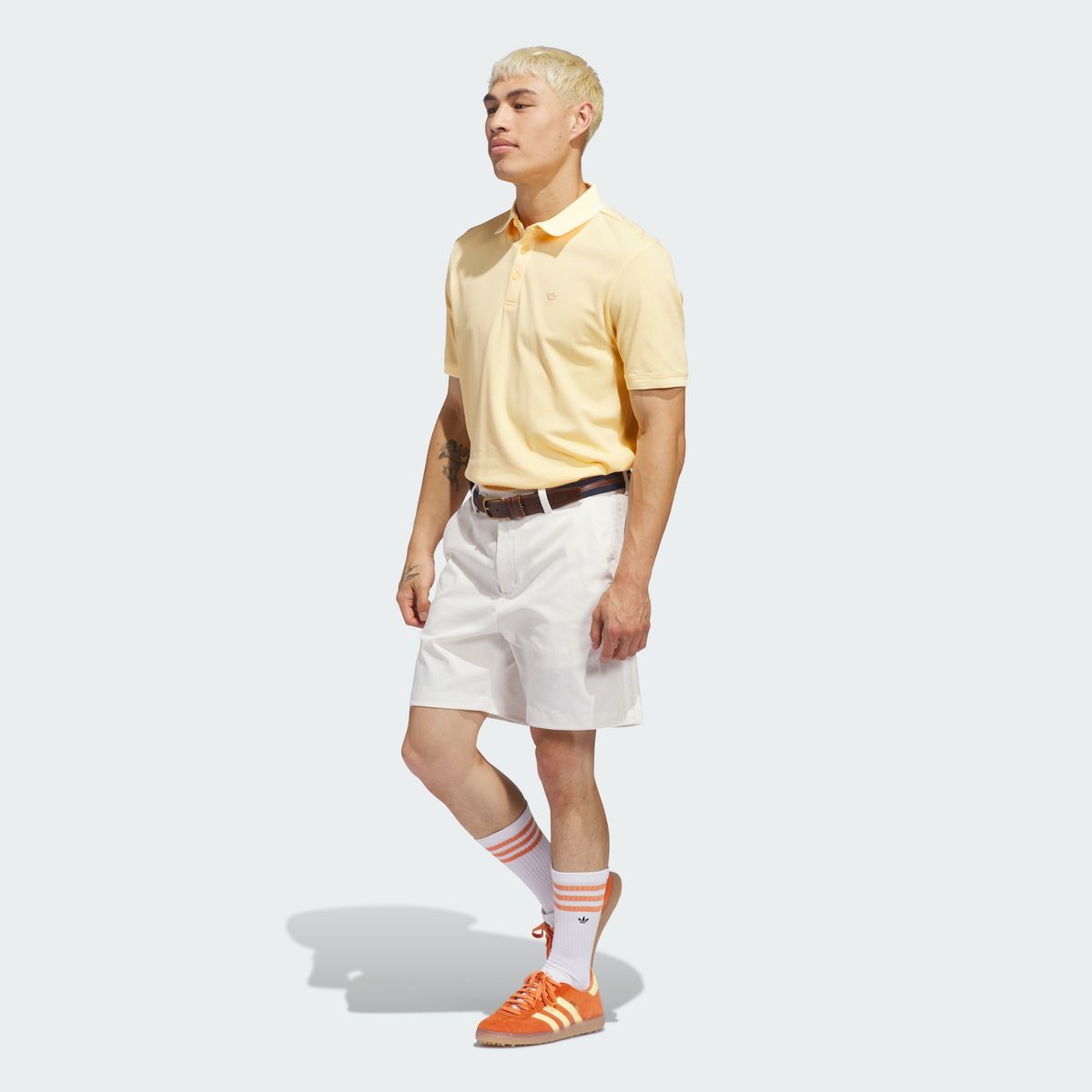 아디다스 골프(ADIDAS GOLF) 오리지널스 트위스트니트 트레포일 폴로 셔츠 KB8614