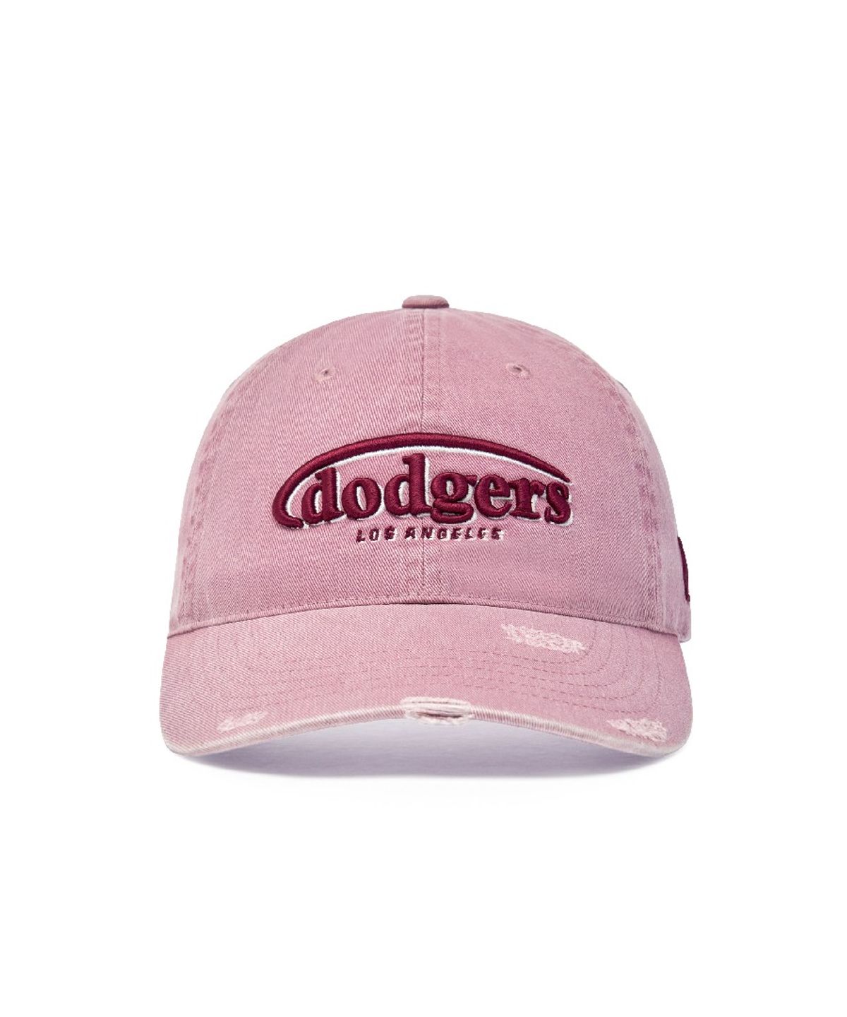 엠엘비(MLB) 빈티지 데미지 커브 로고 언스트럭쳐 볼캡 LA (Pink)