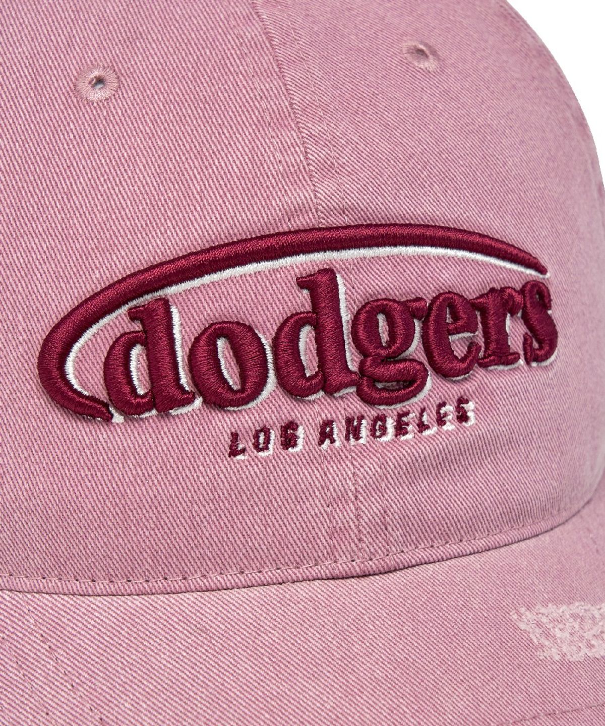 엠엘비(MLB) 빈티지 데미지 커브 로고 언스트럭쳐 볼캡 LA (Pink)