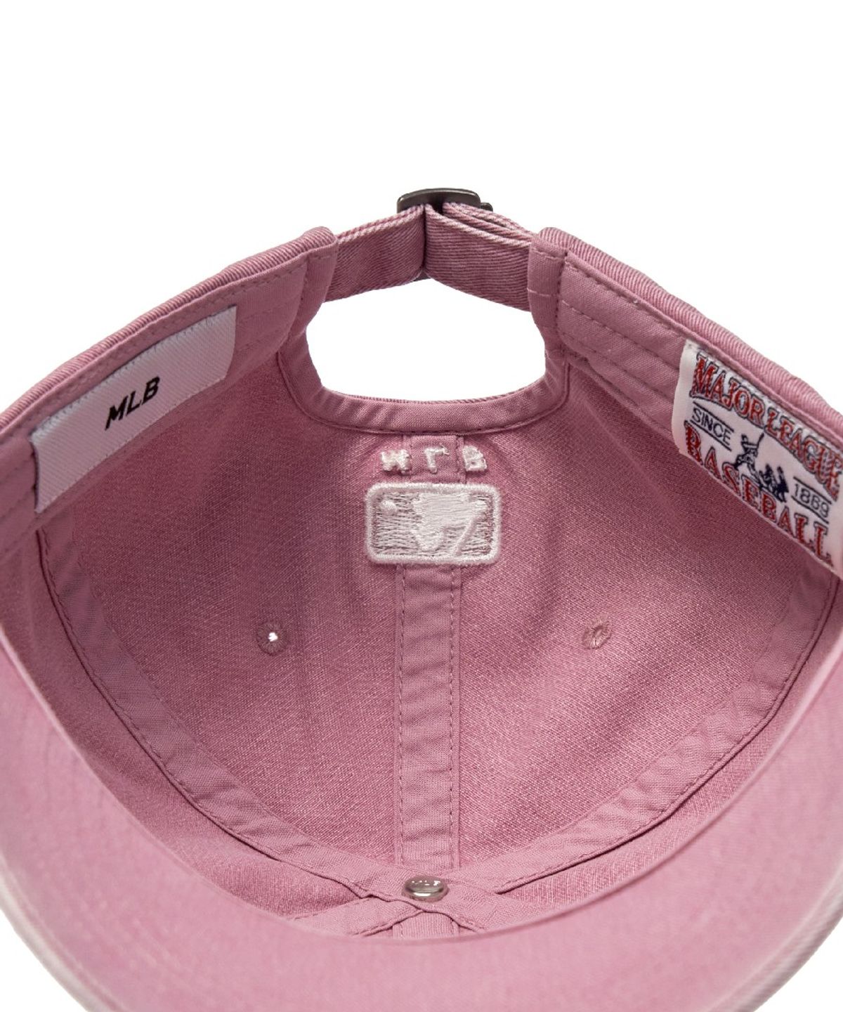 엠엘비(MLB) 빈티지 데미지 커브 로고 언스트럭쳐 볼캡 LA (Pink)