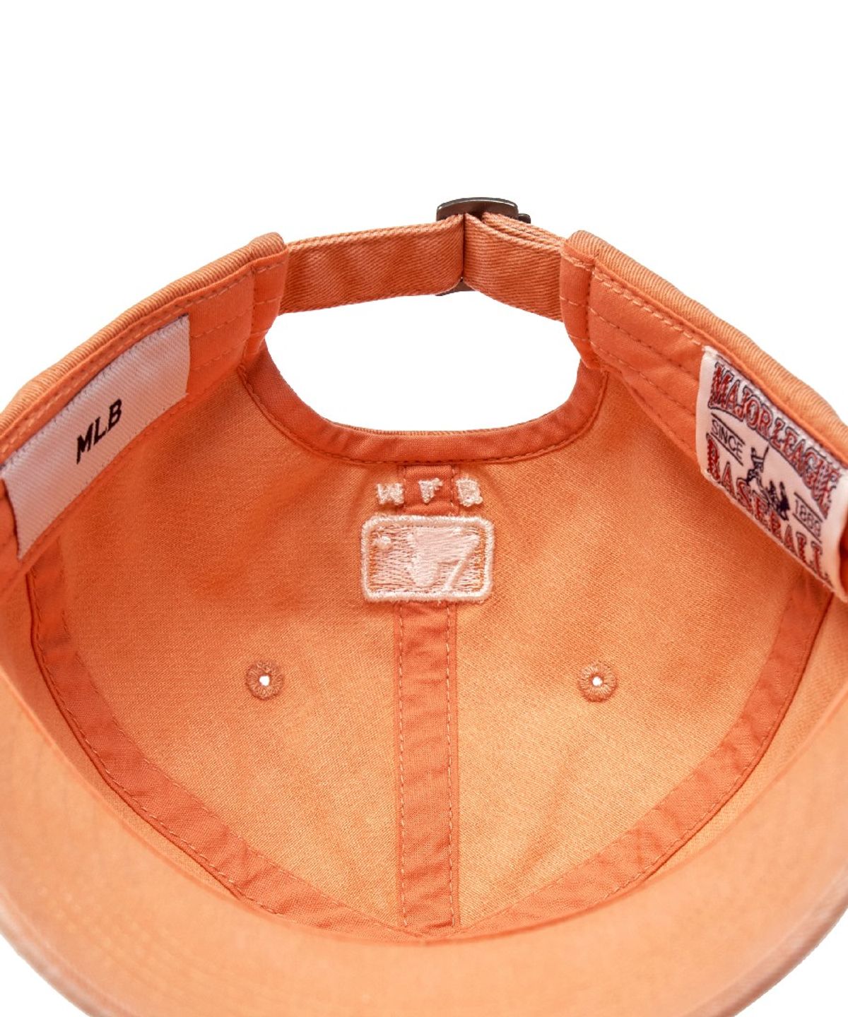 엠엘비(MLB) 빈티지 데미지 커브 로고 언스트럭쳐 볼캡 NY (Neon Orange)