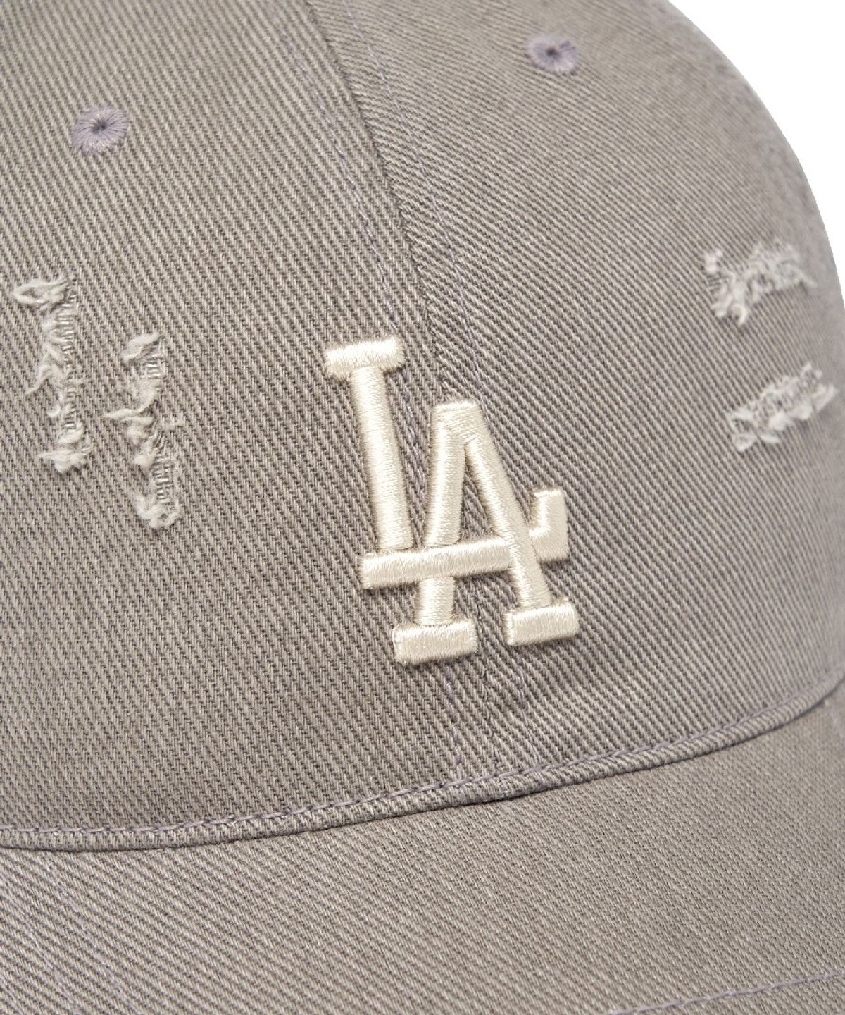 엠엘비(MLB) 데미지 워싱 언스트럭쳐 볼캡 LA (Grey)