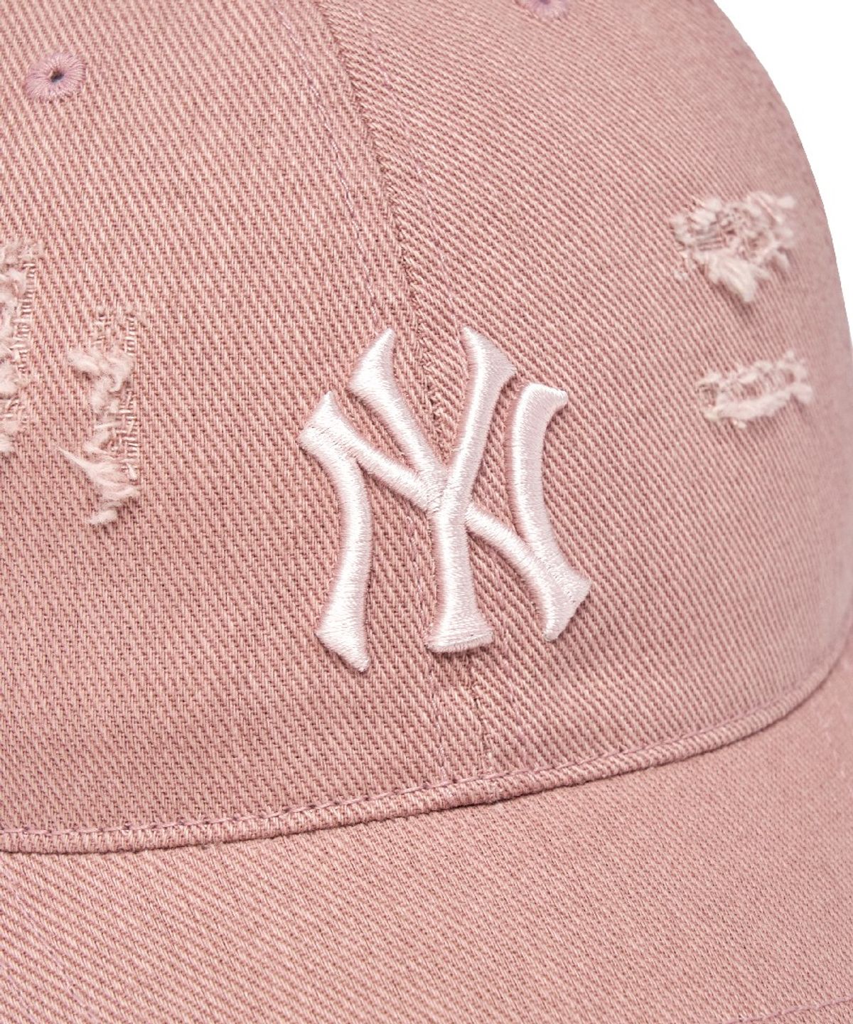 엠엘비(MLB) 데미지 워싱 언스트럭쳐 볼캡 NY (Mg.Pink)