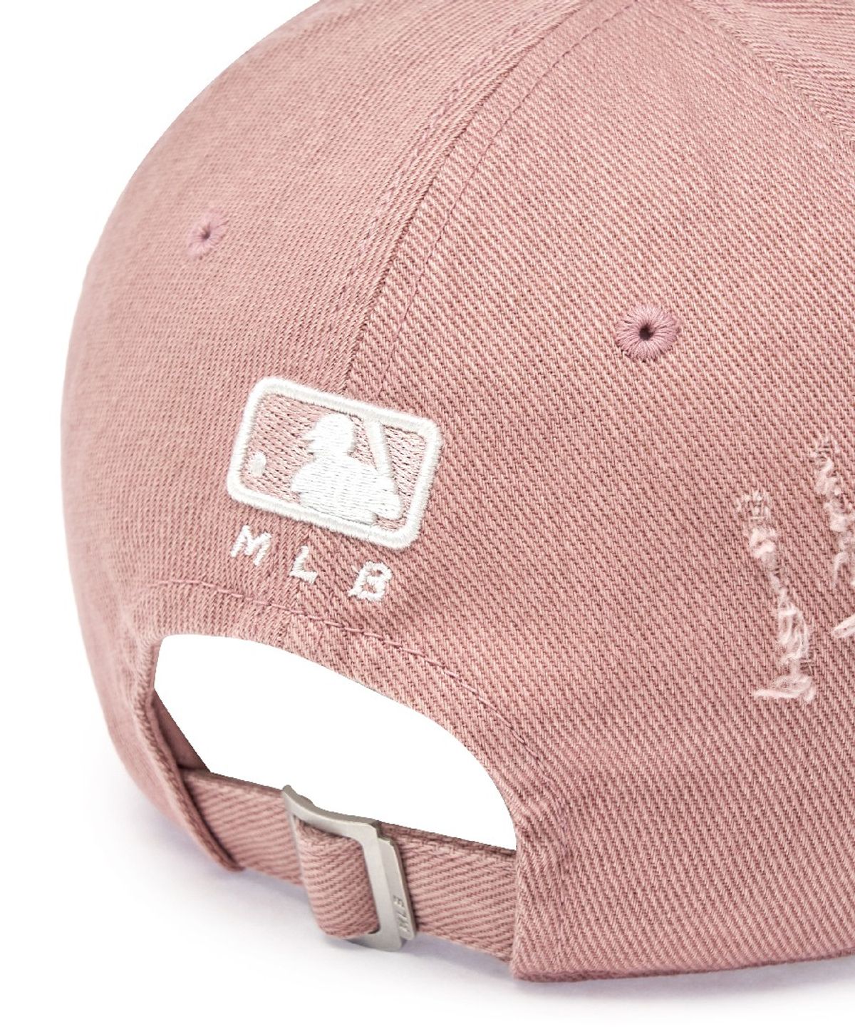엠엘비(MLB) 데미지 워싱 언스트럭쳐 볼캡 NY (Mg.Pink)