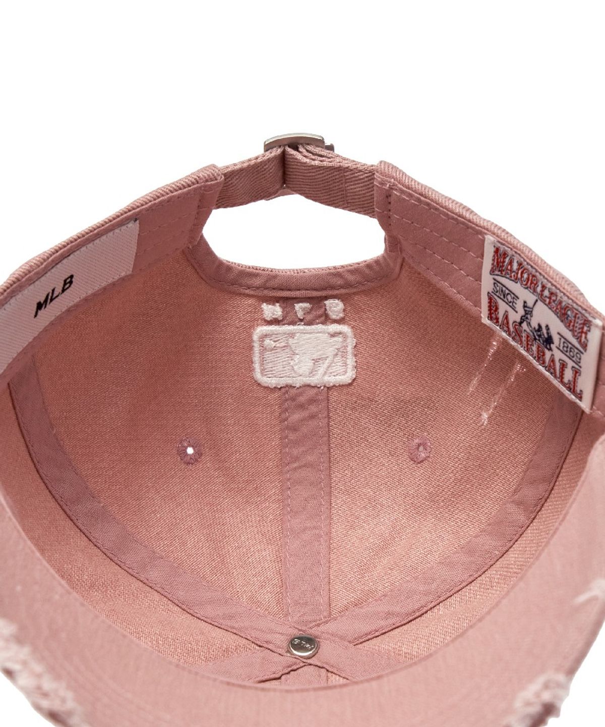 엠엘비(MLB) 데미지 워싱 언스트럭쳐 볼캡 NY (Mg.Pink)