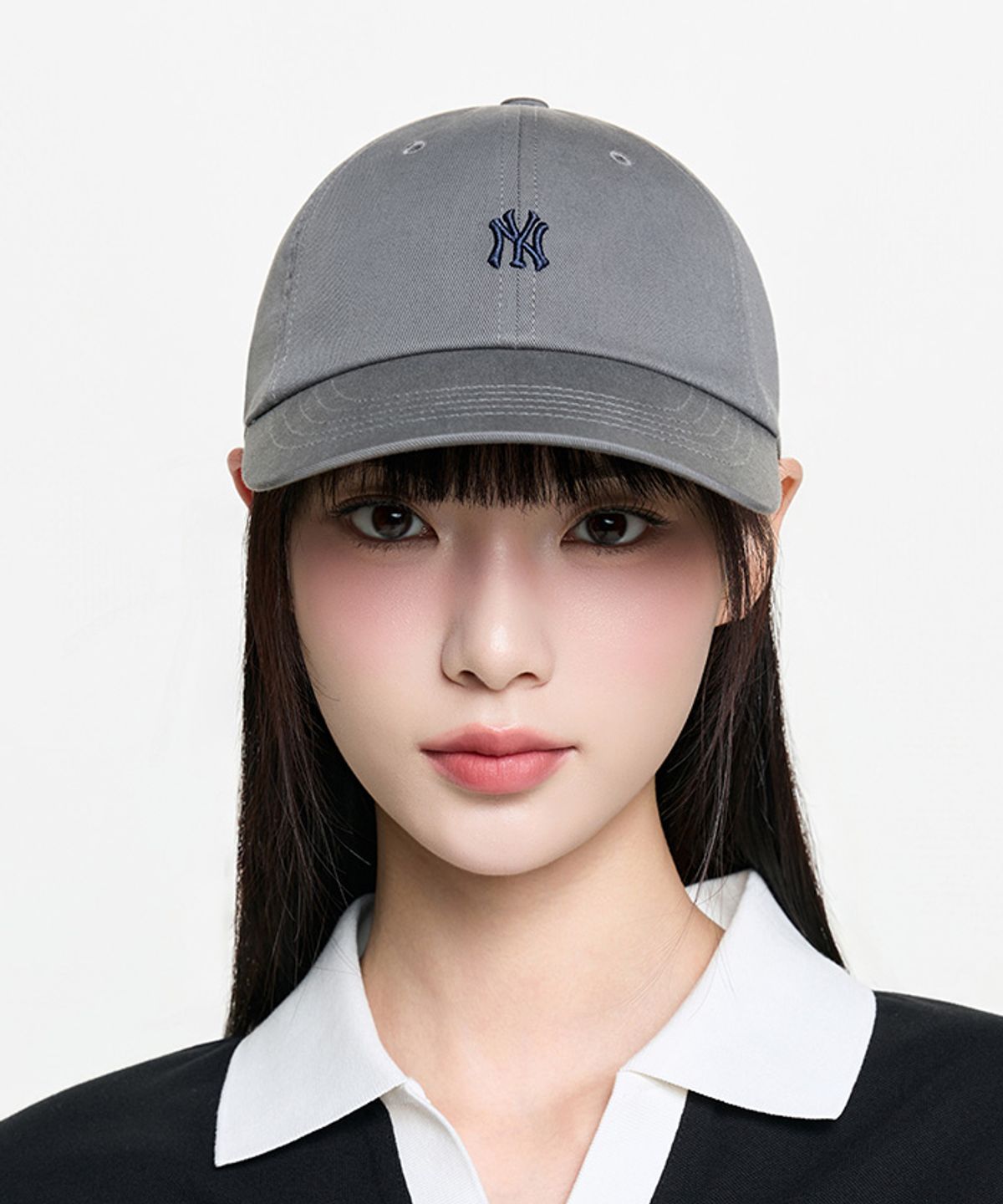 엠엘비(MLB) 나노로고 언스트럭쳐 볼캡 NY (L.Charcoal Grey)