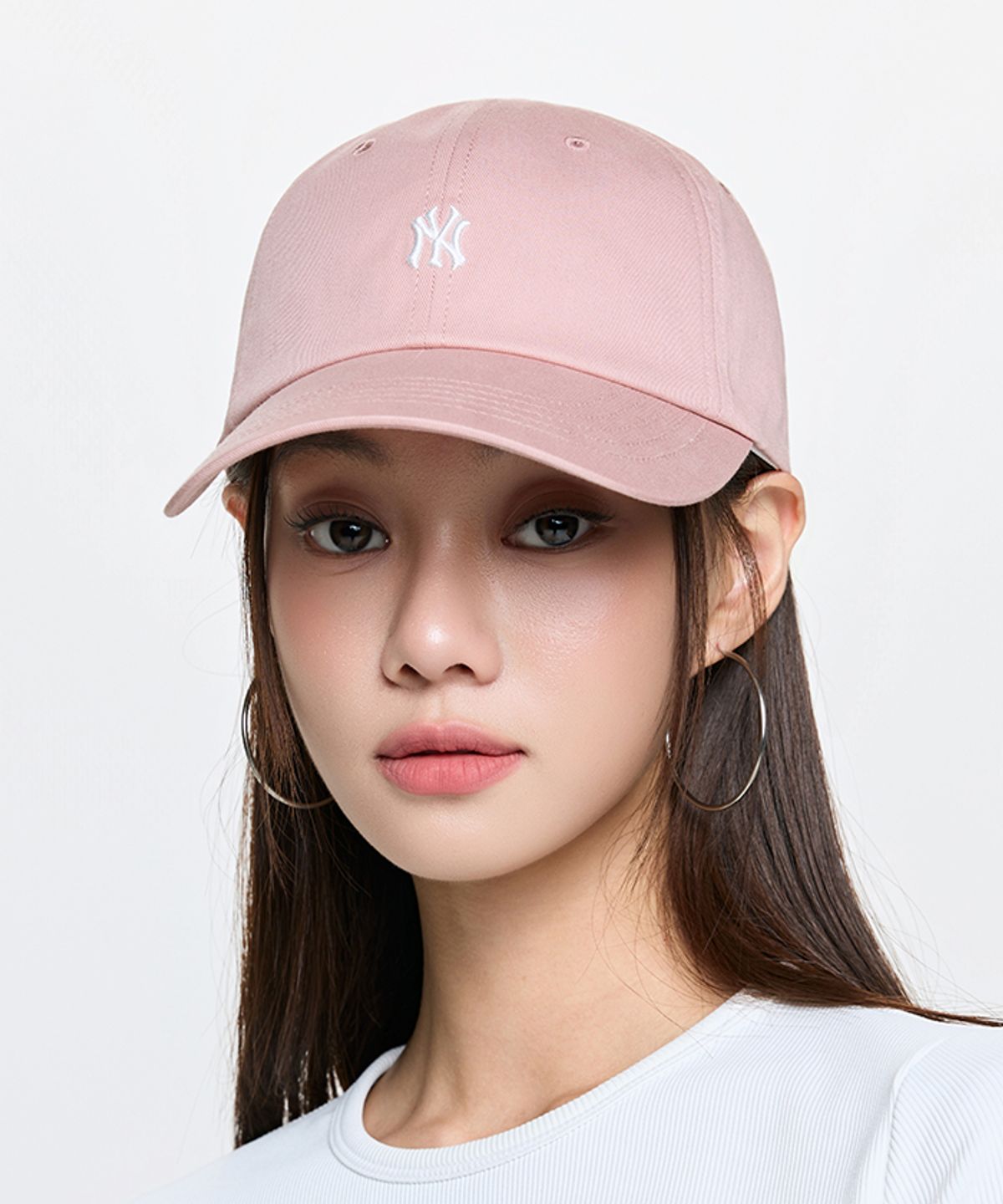 엠엘비(MLB) 나노로고 언스트럭쳐 볼캡 NY (L.Peach)