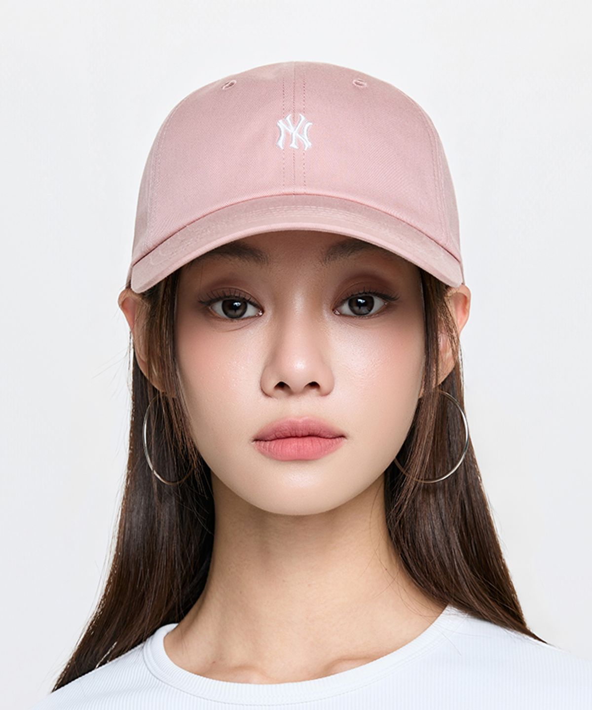 엠엘비(MLB) 나노로고 언스트럭쳐 볼캡 NY (L.Peach)