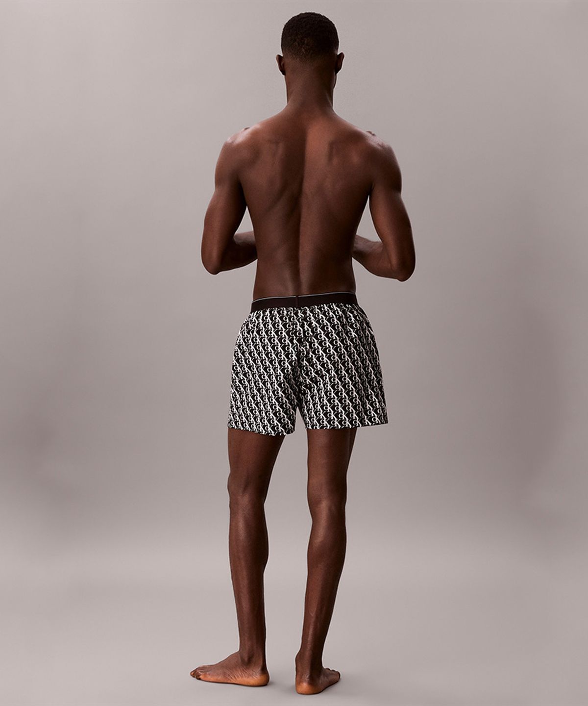 캘빈클라인 언더웨어(CALVIN KLEIN UNDERWEAR) 남성 CK 그래픽 우븐 박서 슬림_NM30002OK