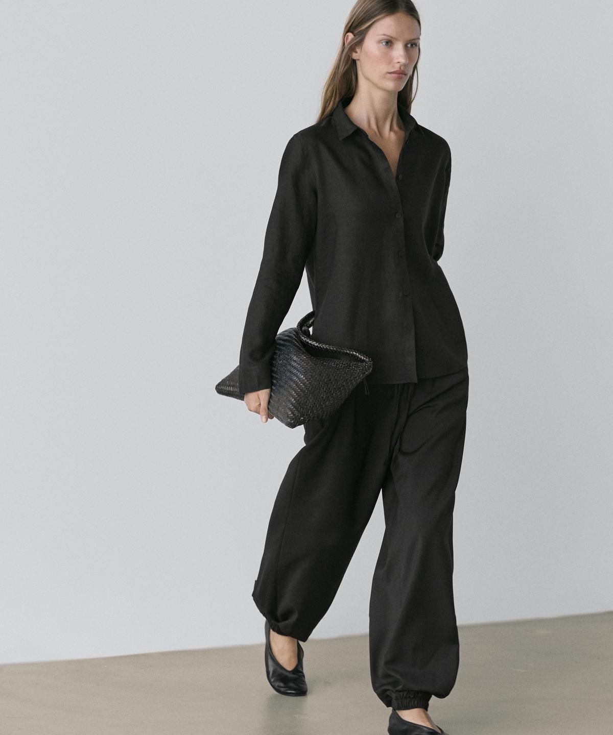 마시모두띠(MASSIMO DUTTI) 린넨 루즈핏 셔츠