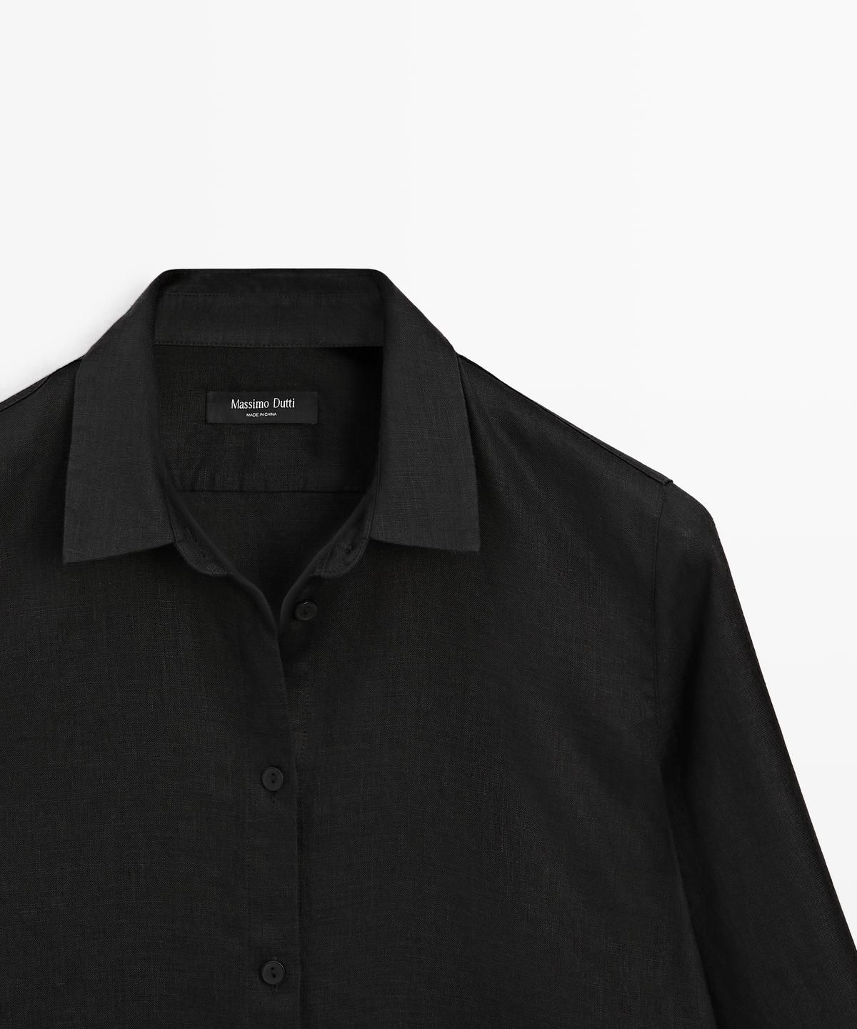 마시모두띠(MASSIMO DUTTI) 린넨 루즈핏 셔츠