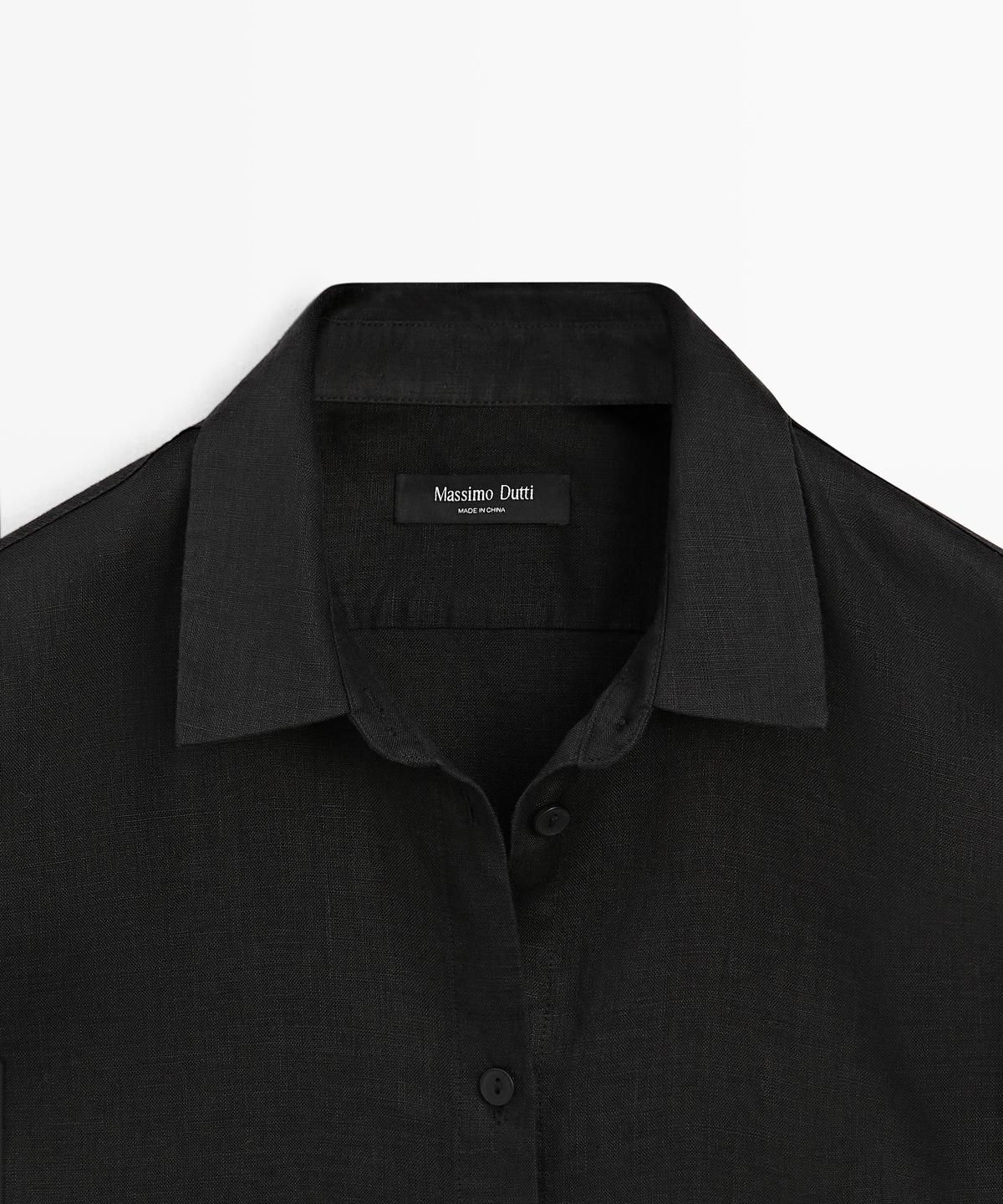 마시모두띠(MASSIMO DUTTI) 린넨 루즈핏 셔츠