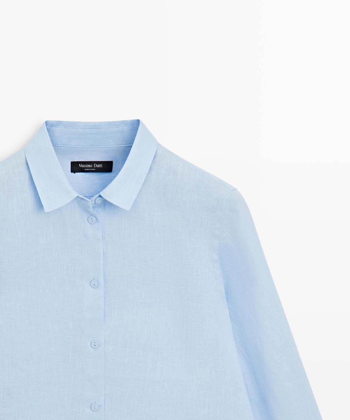 마시모두띠(MASSIMO DUTTI) 100% 린넨 루즈핏 셔츠