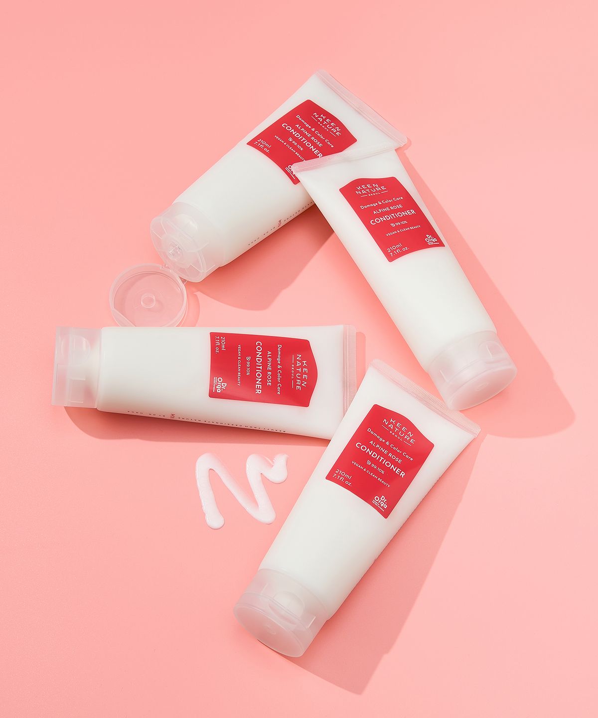 닥터올가(DR.ORGA) 닥터올가 데미지 & 컬러 케어 알파인 로즈 헤어 컨디셔너, 210ml