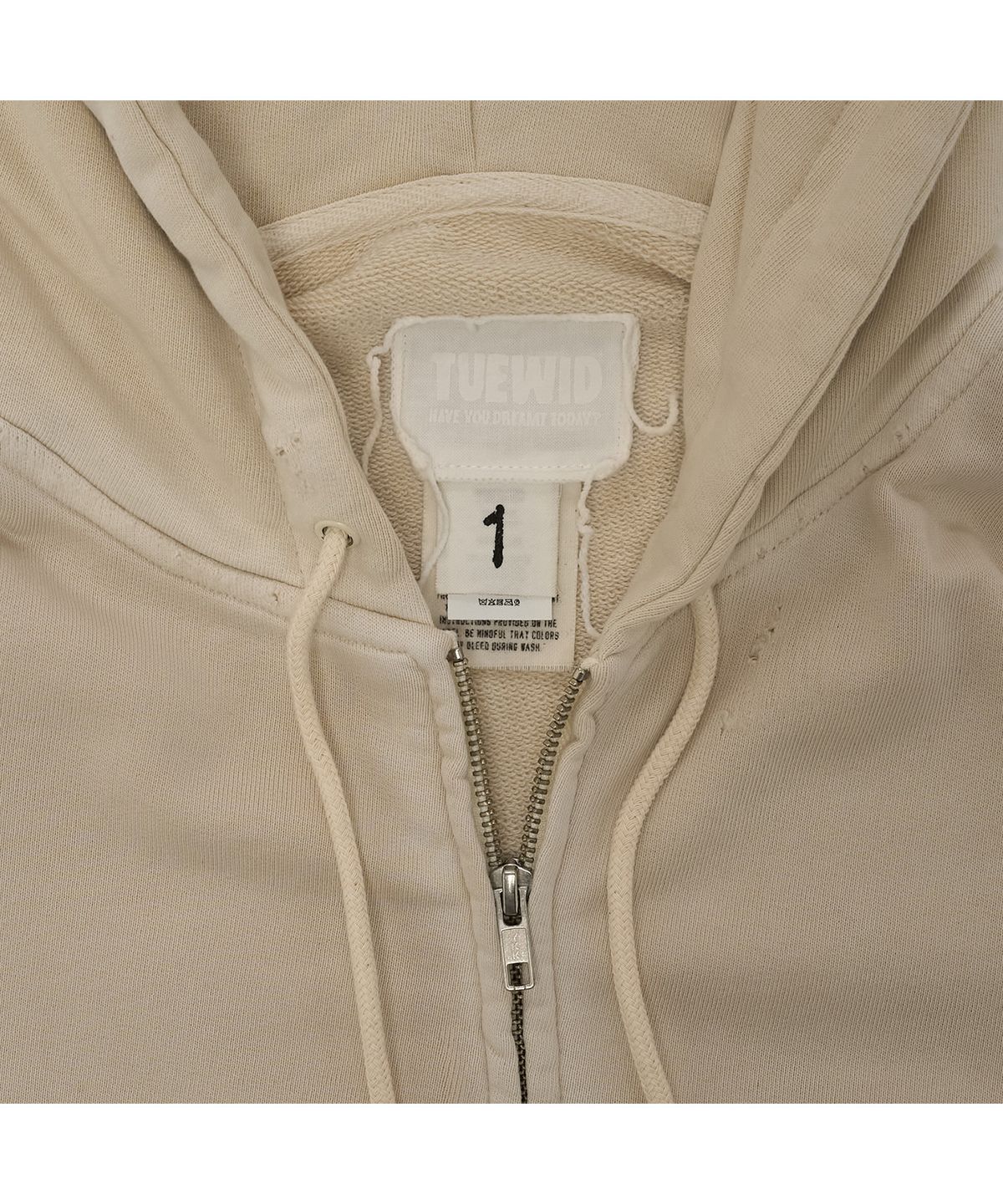 투위드(TUEWID) Tuewid classic embroidery set up zip up in Eggshell  0.0 (0)
