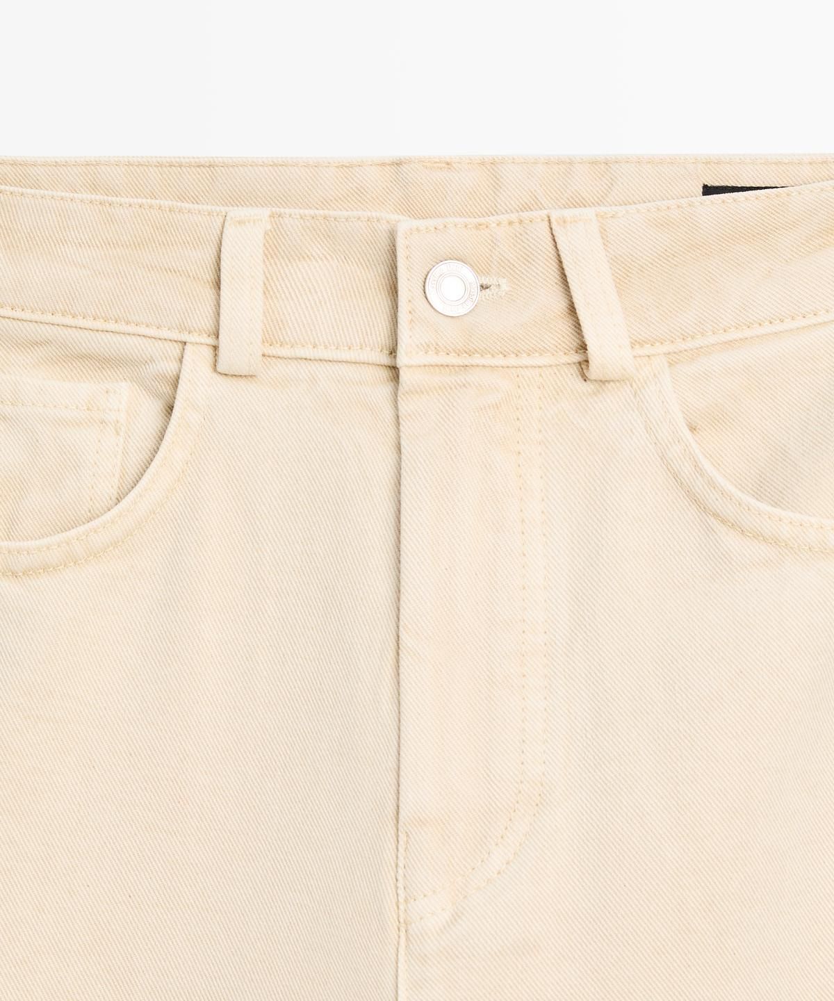 마시모두띠(MASSIMO DUTTI) 로우라이즈 와이드 레그 팬츠