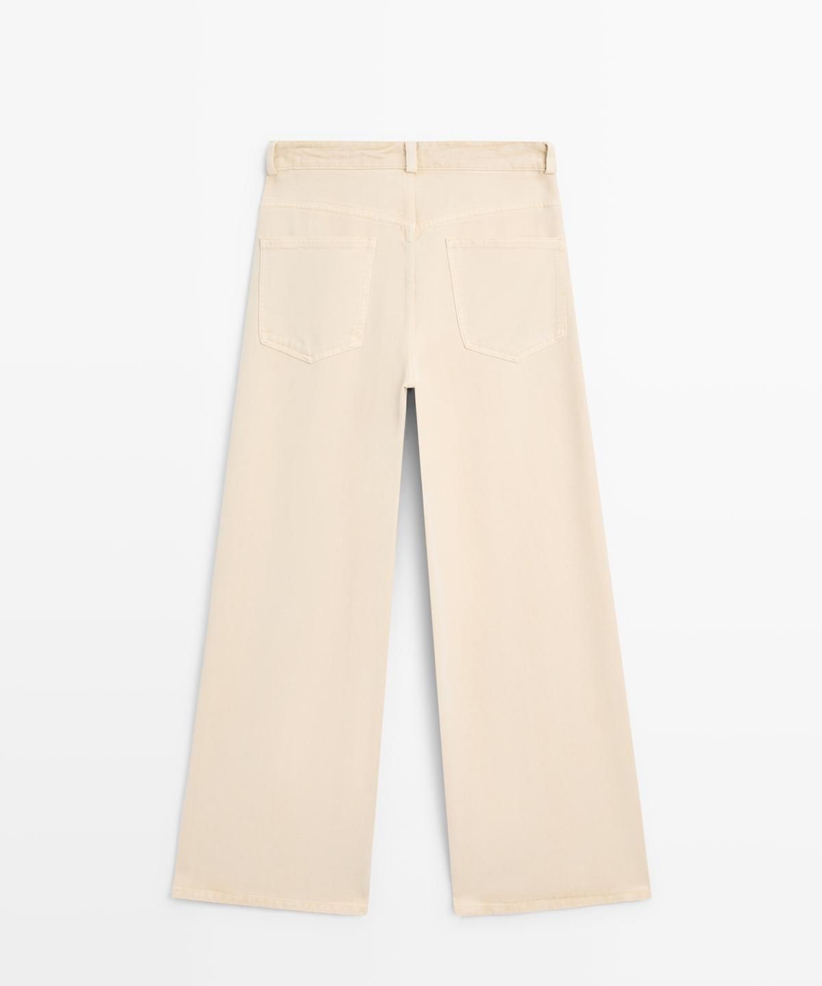 마시모두띠(MASSIMO DUTTI) 로우라이즈 와이드 레그 팬츠