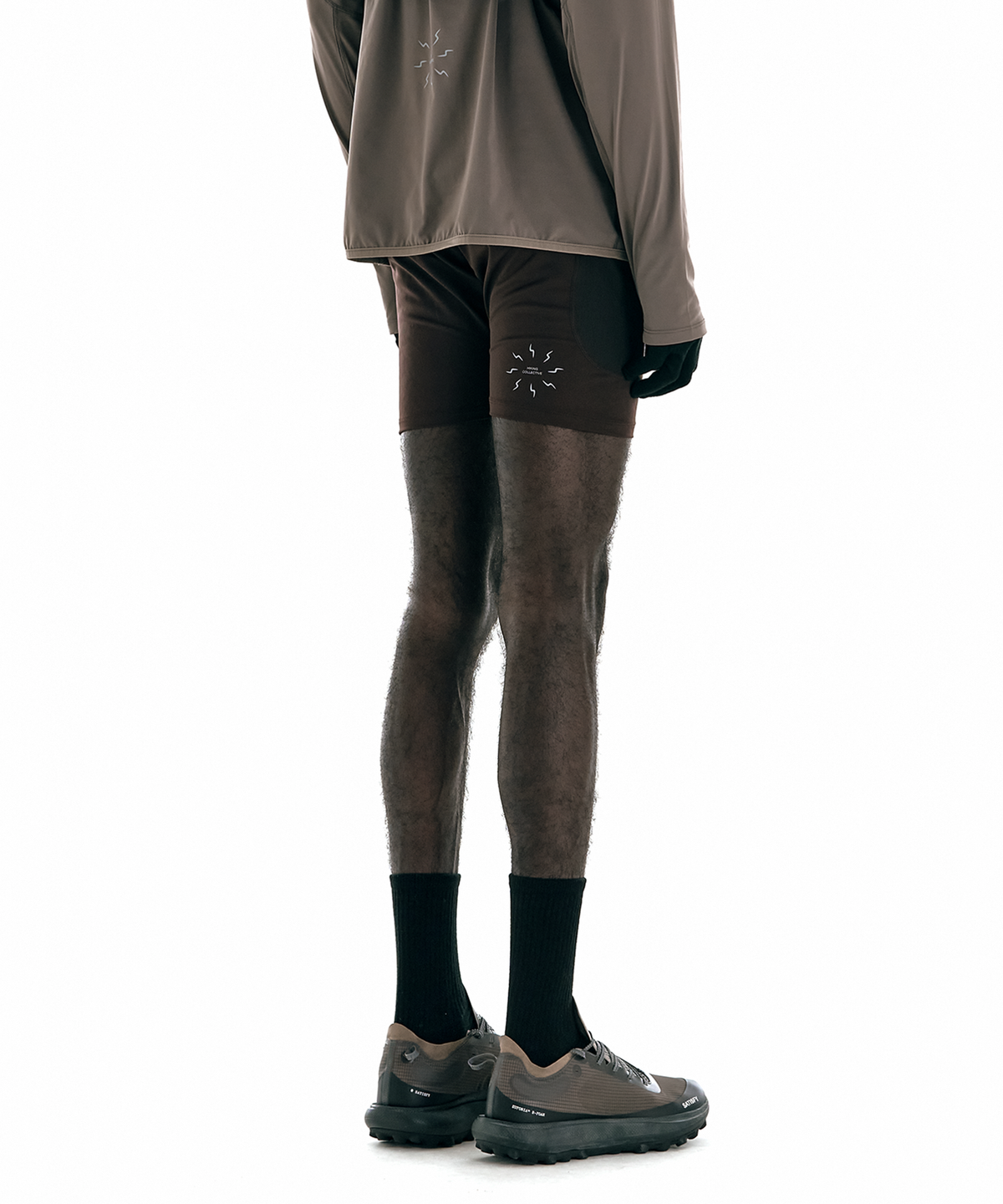 콜드웜(COLDWARM) Trail Half Tights (Sediment Brown)