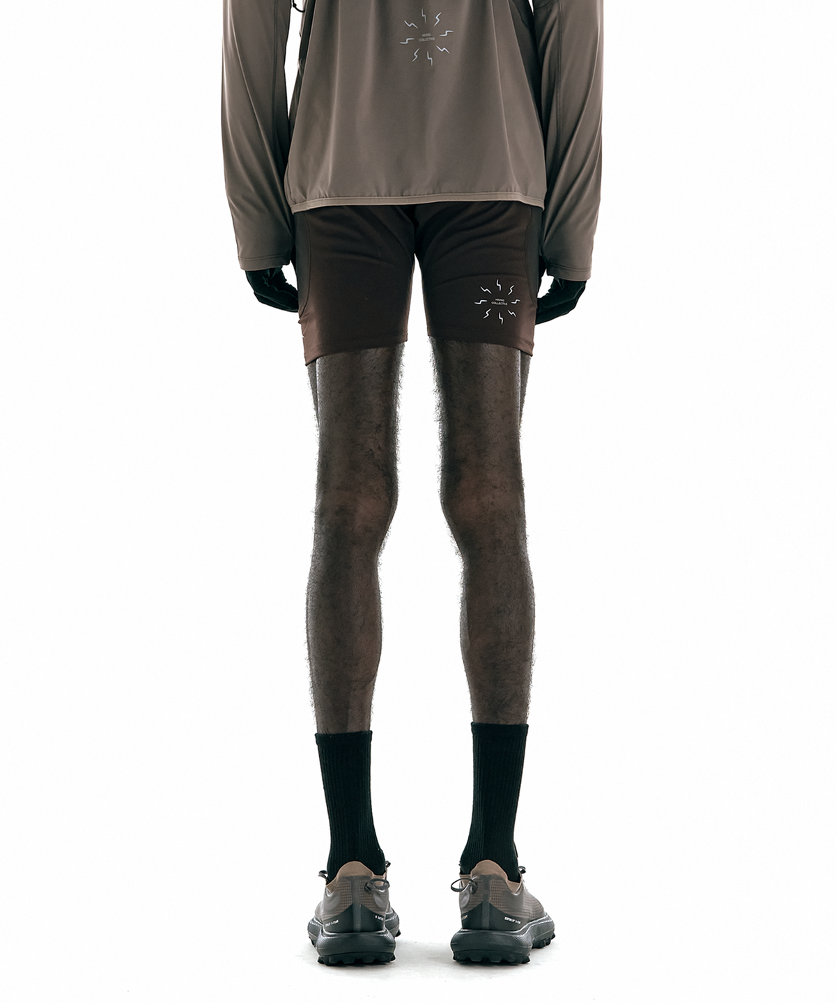 콜드웜(COLDWARM) Trail Half Tights (Sediment Brown)