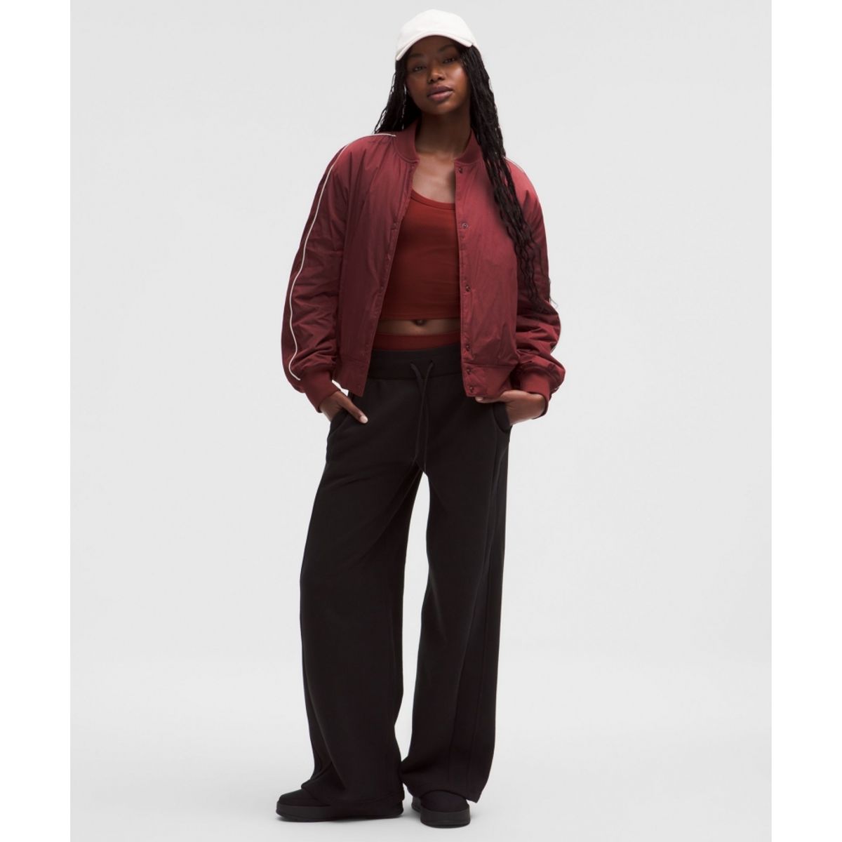 룰루레몬(LULULEMON) 우먼스 컬리지어트 보머 재킷  ROWD LTIV