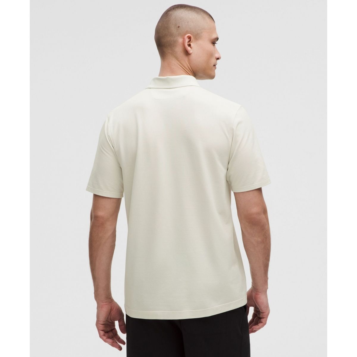 룰루레몬(LULULEMON) 클래식 핏 피케 숏슬리브 폴로 셔츠  BONE