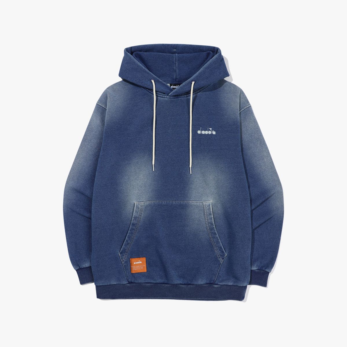 디아도라(diadora) 이큅 워싱 데님 후드티셔츠 DENIM