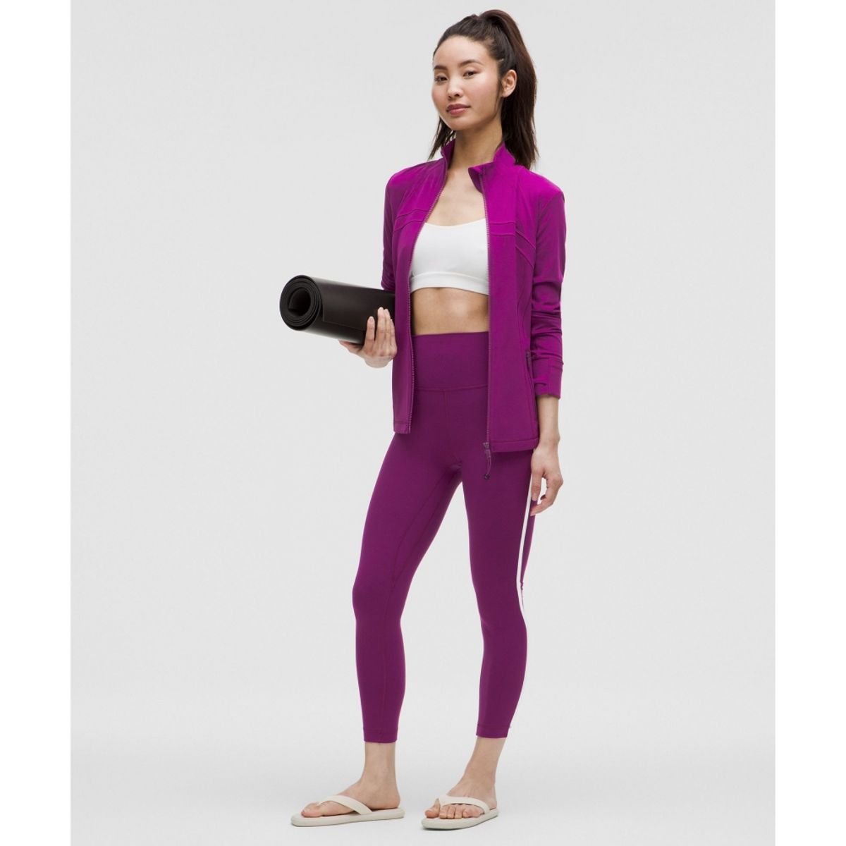 룰루레몬(LULULEMON) Align™ 하이라이즈 사이드 스트라이프 타이츠 24inch *아시아 핏
