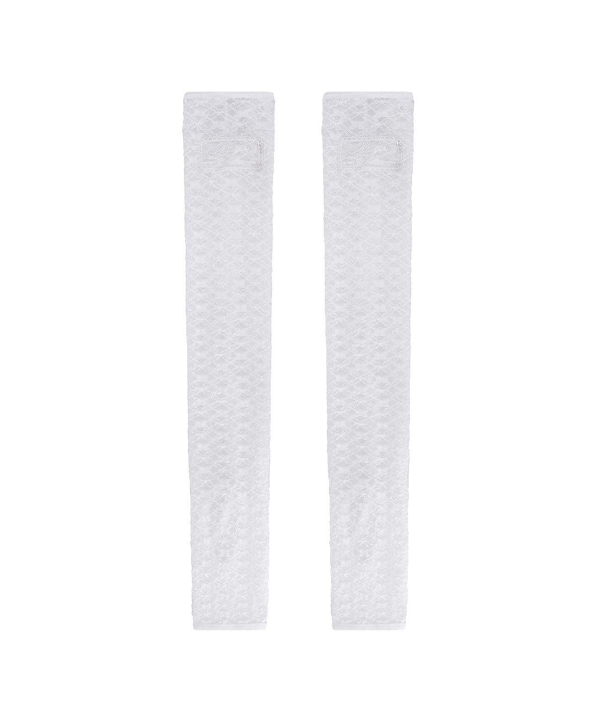 일리고(ILLIGO) 레이스 크로스 레그워머 화이트