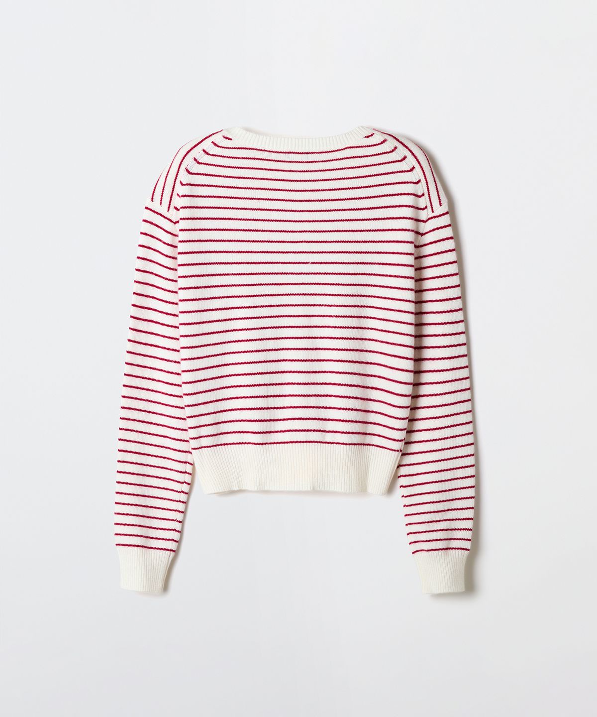 스파오(SPAO) [울캐시블렌드] 라운드넥 스트라이프 카디건_SPCKG23W03