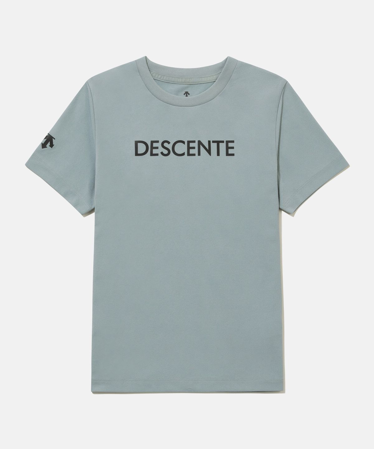 데상트(DESCENTE) 영애슬릿 터프 워딩 반팔 티셔츠 데님 블루 SR12JUTS13