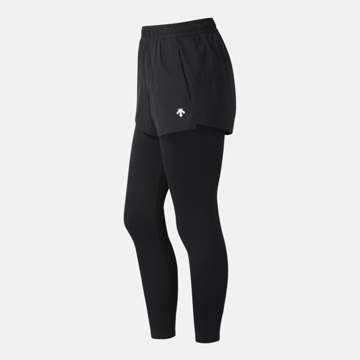 데상트(DESCENTE) 우먼스 팬츠 부착형 레깅스 블랙 SR122PKL12