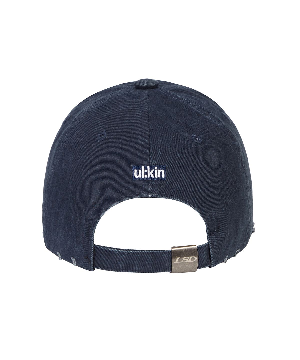 얼킨(ULKIN) [런웨이] 무궁 자수 피그먼트 볼캡_네이비