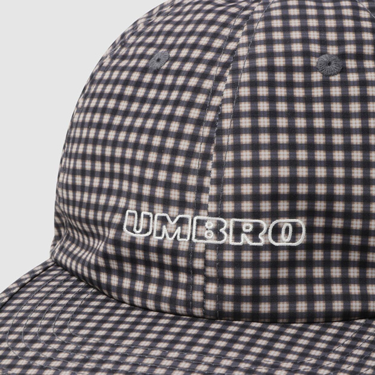 엄브로(UMBRO) HBL 체크 평챙캡 브라운 UR123CCP17