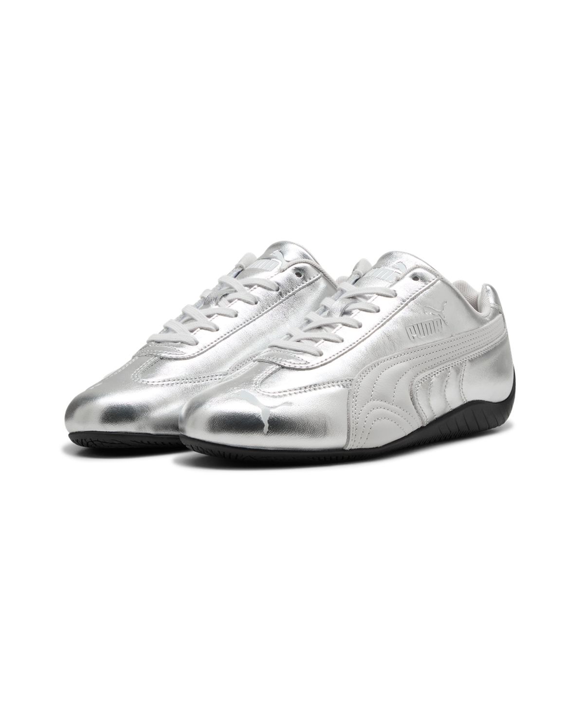 푸마(PUMA) 스피드캣 실버 우먼 - 페더그레이:블랙 / 406881-01