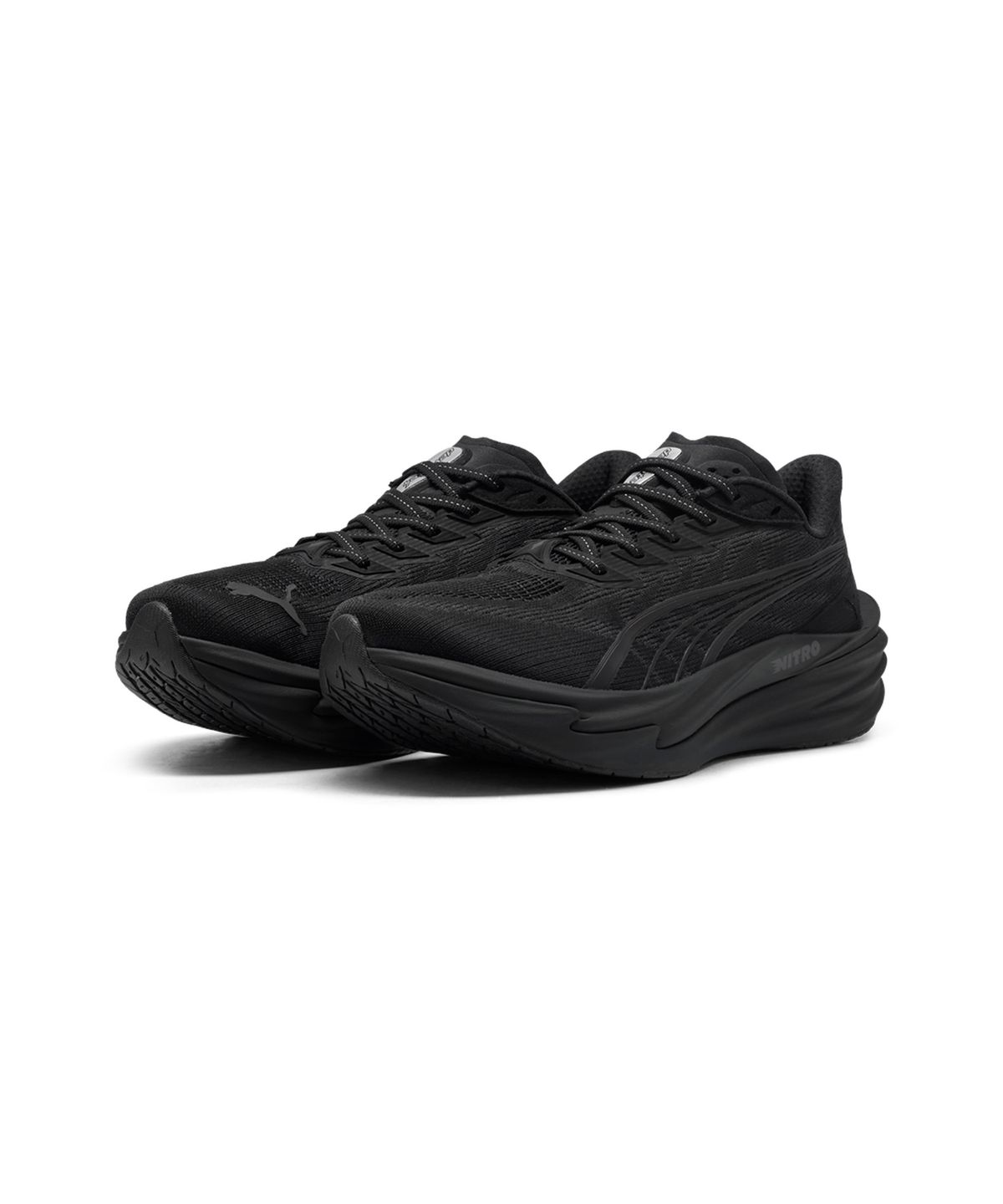 푸마(PUMA) 디비에이트 나이트로 4 와이드 - 블랙:플랫그레이 / 312901-02