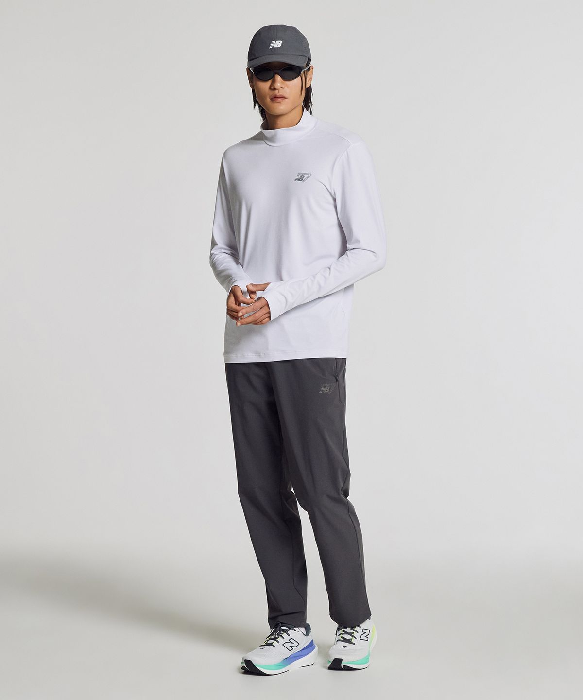 뉴발란스(NEW BALANCE) NBMLG25303 / UNI RC 트리코트 스트레이트팬츠 (CHARCOAL)