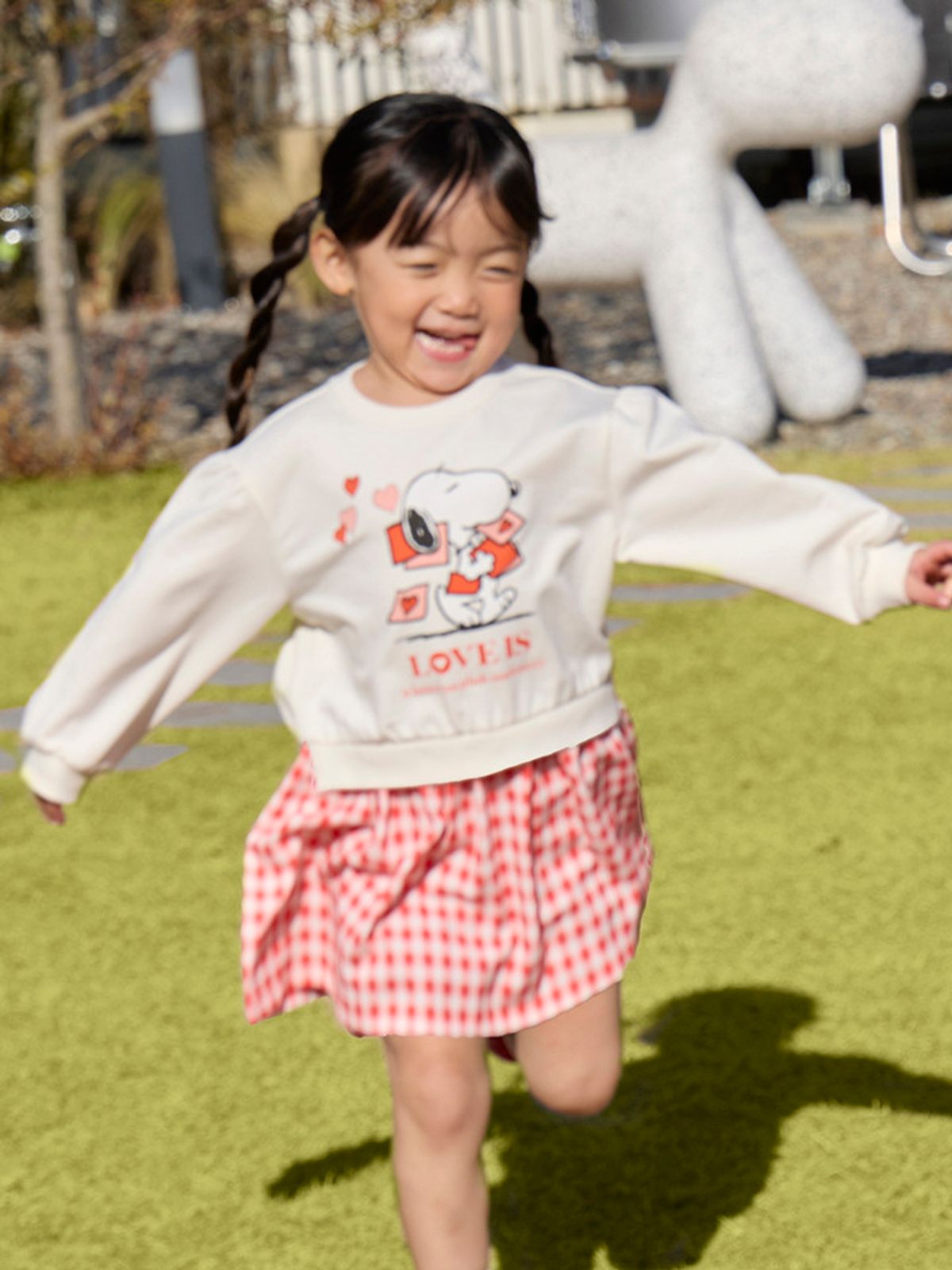 탑텐 키즈(TOPTEN KIDS) 여아 유아 [피너츠] 테리 레이어드 원피스  _MOG2OO2301