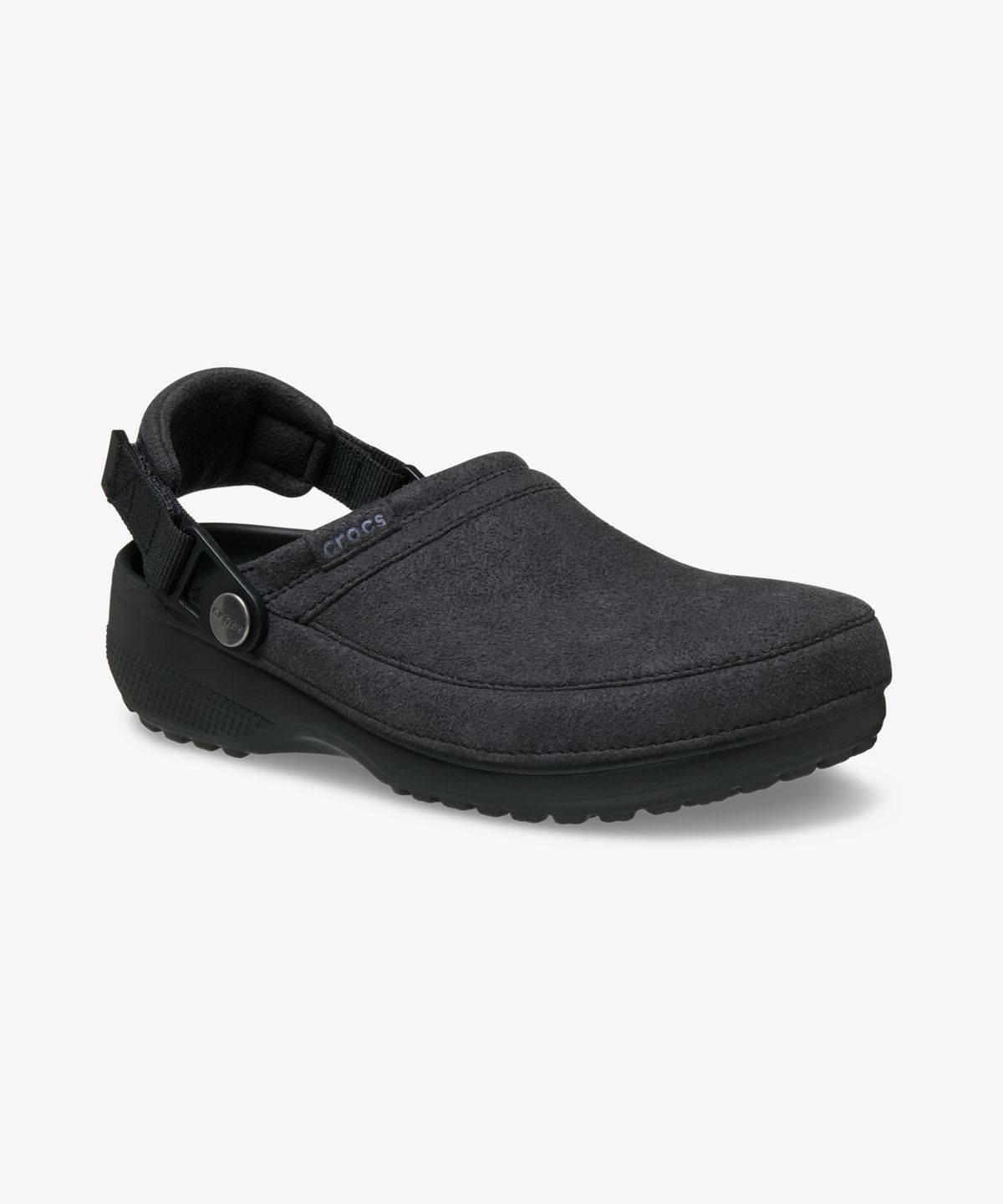 크록스(CROCS) 클래식 크래프티드 비건 스웨이드 클로그 - 블랙 / 211930-001