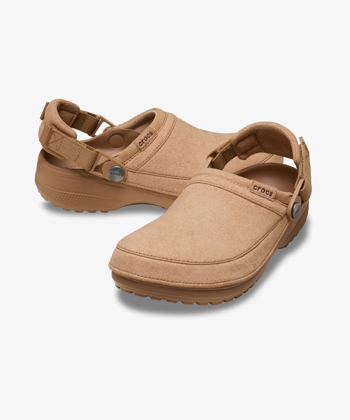 크록스(CROCS) 클래식 크래프티드 비건 스웨이드 클로그 - 밀크 초콜릿 / 211930-2JJ