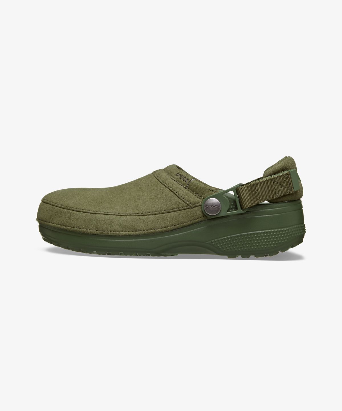 크록스(CROCS) 클래식 크래프티드 비건 스웨이드 클로그 - 아미 그린 / 211930-309