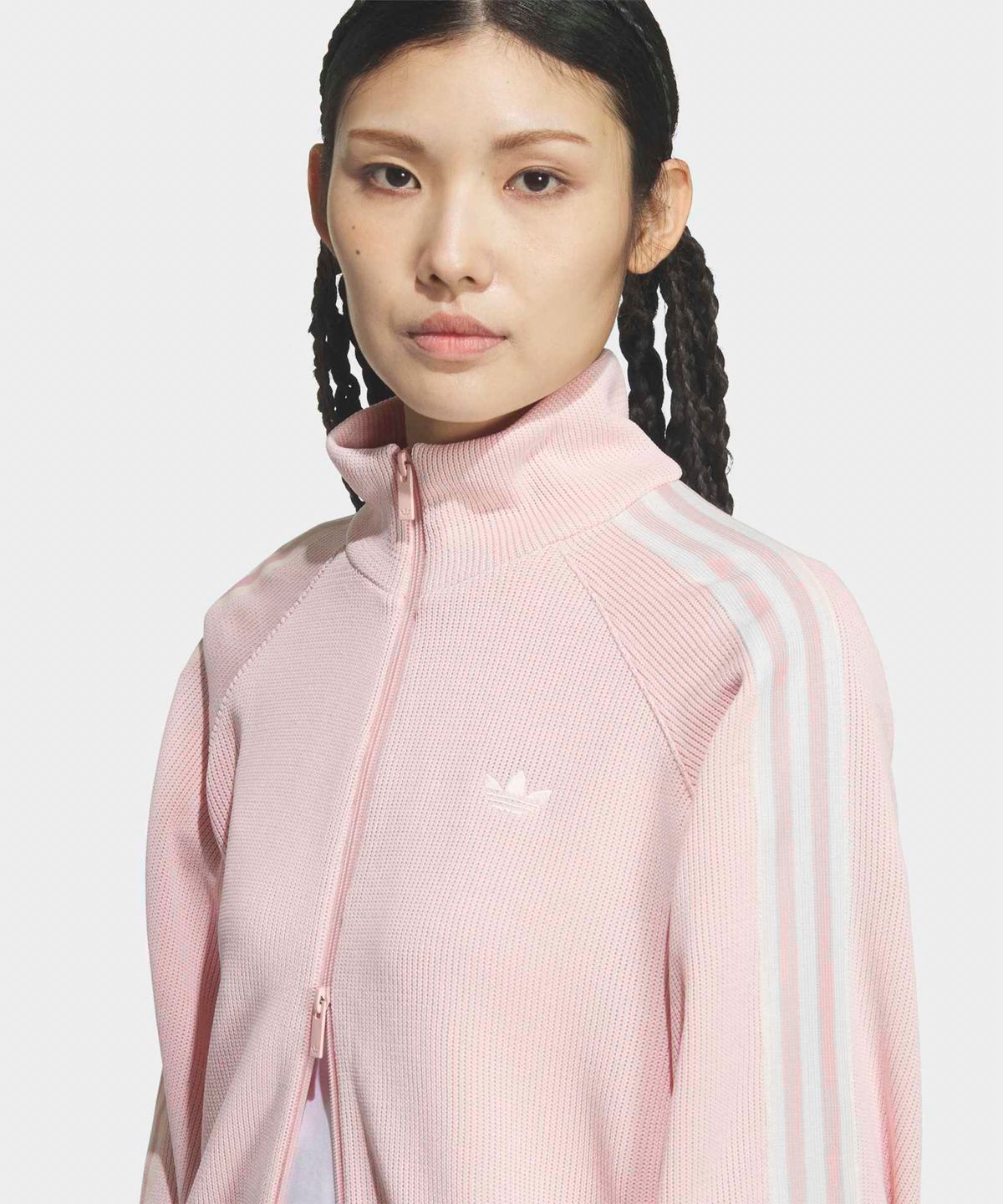 아디다스(ADIDAS) 니트 벌룬 트랙탑 - 샌드핑크 / KQ5489