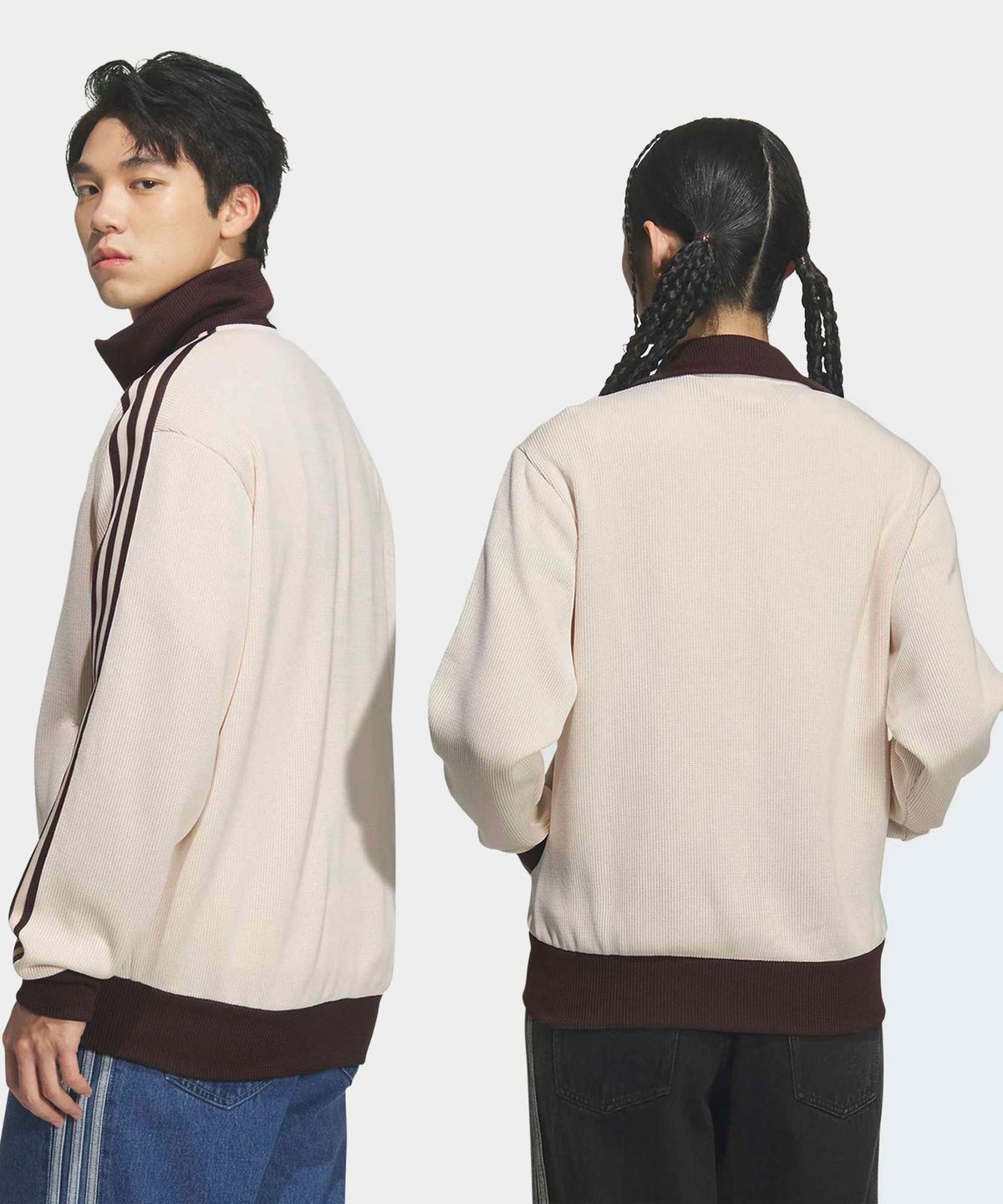 아디다스(ADIDAS) 파이어버드 니트 트랙탑 - 원더화이트 / KQ5500