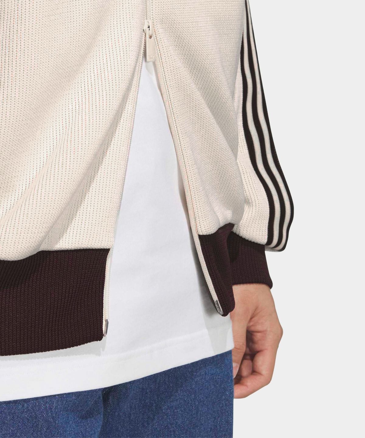 아디다스(ADIDAS) 파이어버드 니트 트랙탑 - 원더화이트 / KQ5500