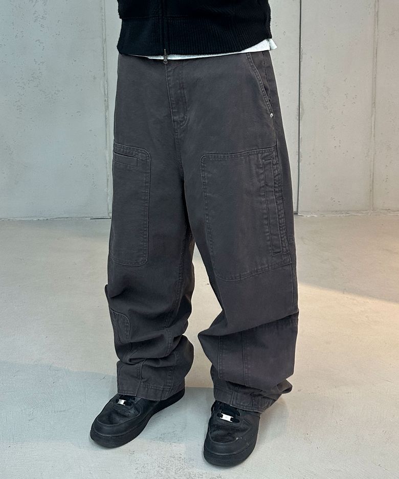 Asym Vintage Cargo Pants (Washed Purple)